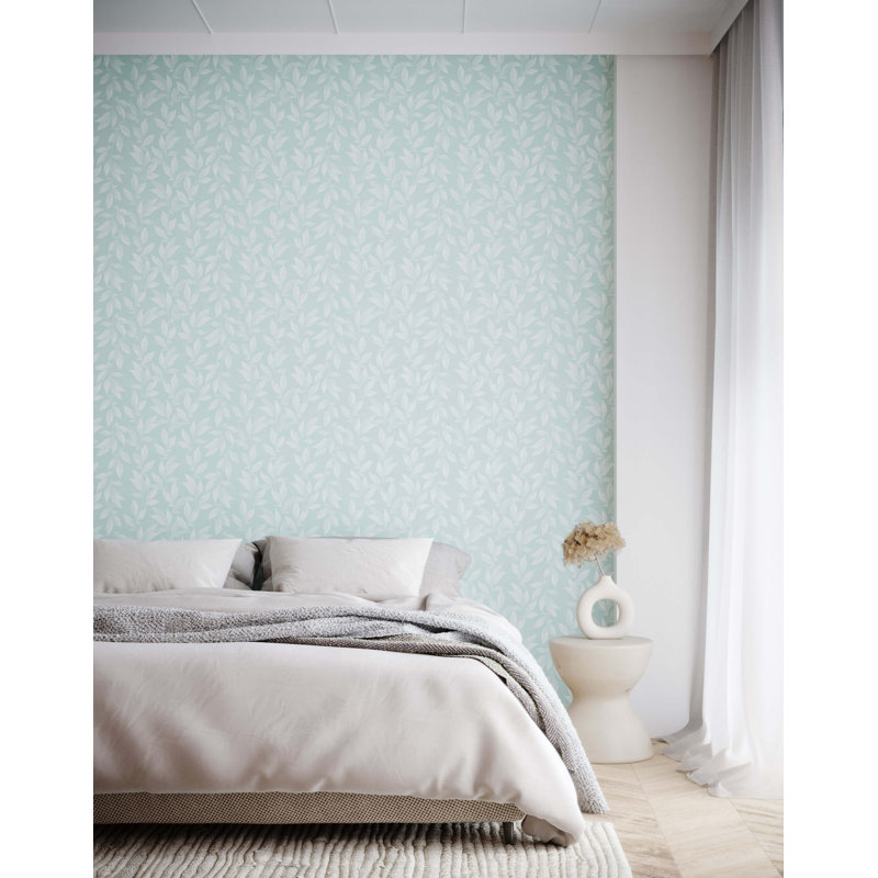 Soft Tropical Wallpaper, Teal