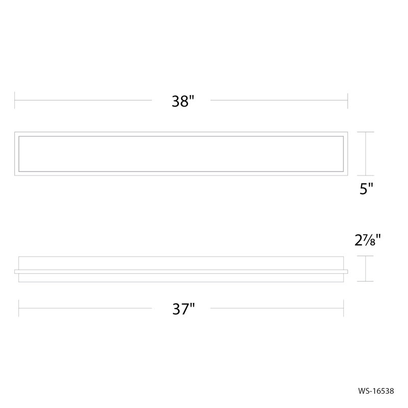 Ice Bar 38" Dimmable LED Bath Vanity & Wall Light With Built In Color Temperature Switch (2700K/3000K/3500K/4000K)