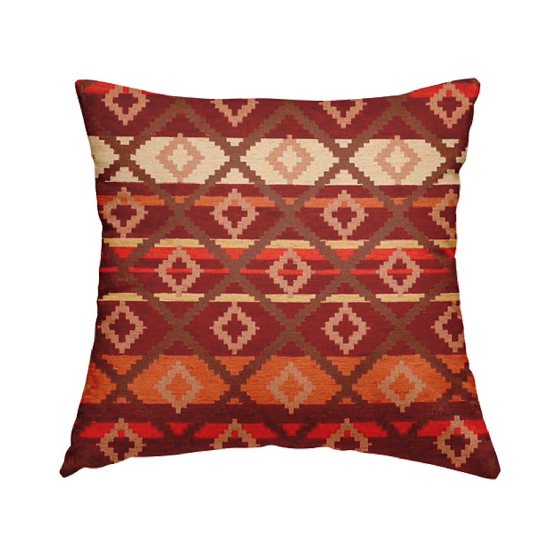 Geometric Square Cushion