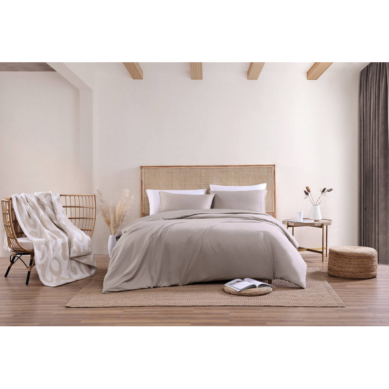 Natural Premium Pillow Case, Cal King Pillowcase Set with 2 King Pillowcases, Taupe