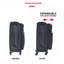 (20+24) Two-Piece Suitcase Suitcase Set Oxford Trolley Case Without Password Lock Universal Wheel BLACK