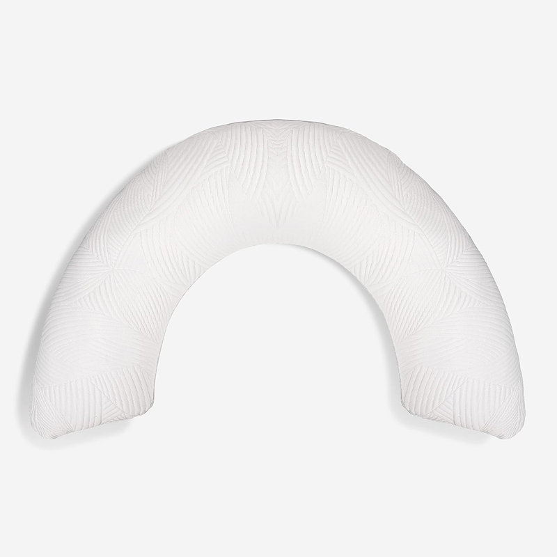 White Hypoallergenic Cooling Maternity Body Pillow with Washable Cover