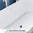 59.8" X 28.7" Freestanding Soaking Acrylic Bathtub