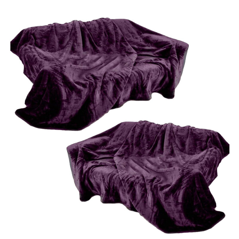Cody Throw, Aubergine, W200cm x L240cm