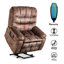 Fauteuil inclinable électrique surdimensionné en velours l 39,4 po ultra doux avec chauffage chauffant et deux porte-gobelets cachés et port USB-93688259