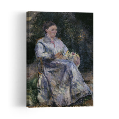 Julie Pissarro, Au jardin, vers 1874. Estampe d'art mural abstraite et contemporaine.
