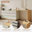 L-Shaped Dressing Table with 6 Drawers, Extending Vanity Unit in Light Grey and Oak Effect Fast Dispatch From UK Warehouse – Dispatched Within 2 Days