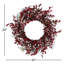 Snowy Ilex Berry Wreath 24"