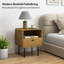 40cm W Steel Bedside Table