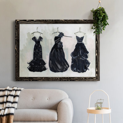 Noir et bling II - peinture encadrée