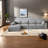 Compression Cloud Sofas, 134 Inch Corduroy Modular Couch For Modern Home