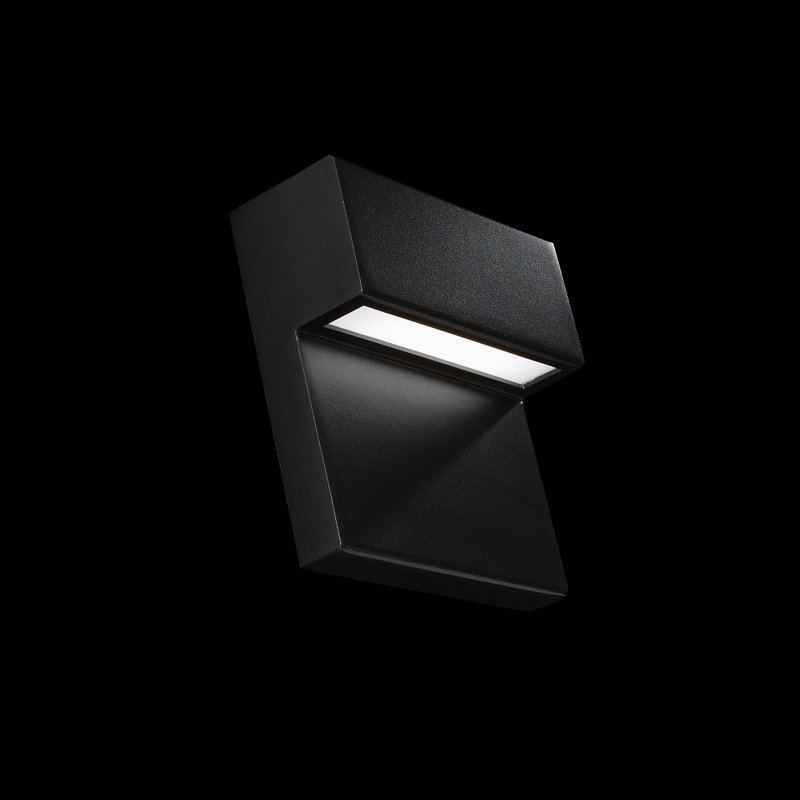 Balance 1 - Light LED Outdoor Armed Sconce, Black, 3000K