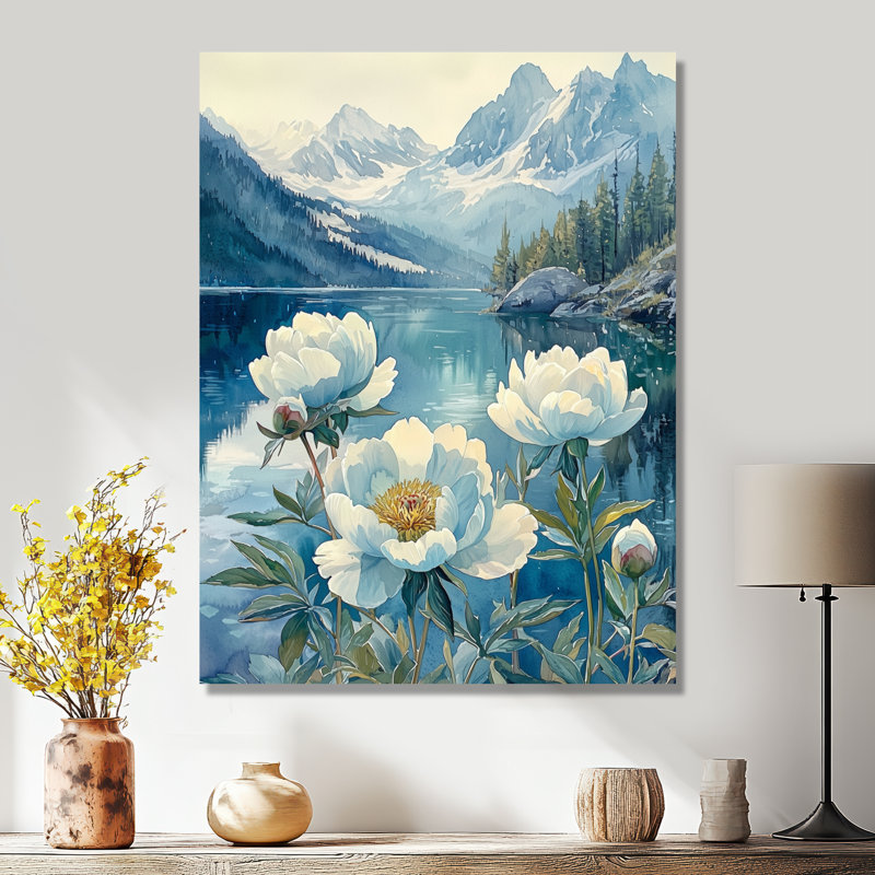 Carnahagh - Floral Wall Art, Ne s'applique pas, Toile tendue, H 32 po x l 24 po
