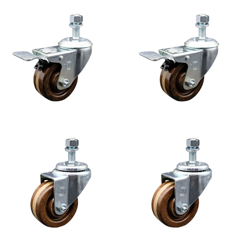 Roulettes pivotantes 12mm Temp