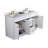 60'' Double Bathroom Vanity with Engineered Marble Top