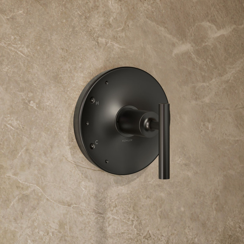 Purist Shower Trim, Lever Handle, Matte Black