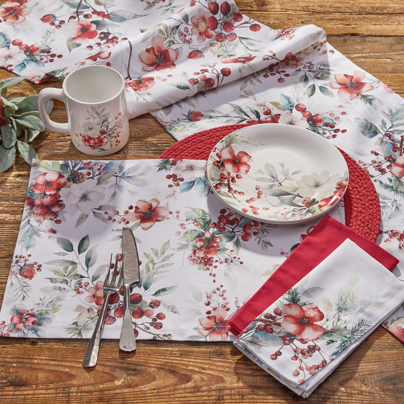 Levander Red Table Runner 14 Inches x 54 Inches