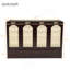 Grand lit escamotable, armoire-lit en bois de pin avec centrale électrique et panneau de décoration en rotin, espresso