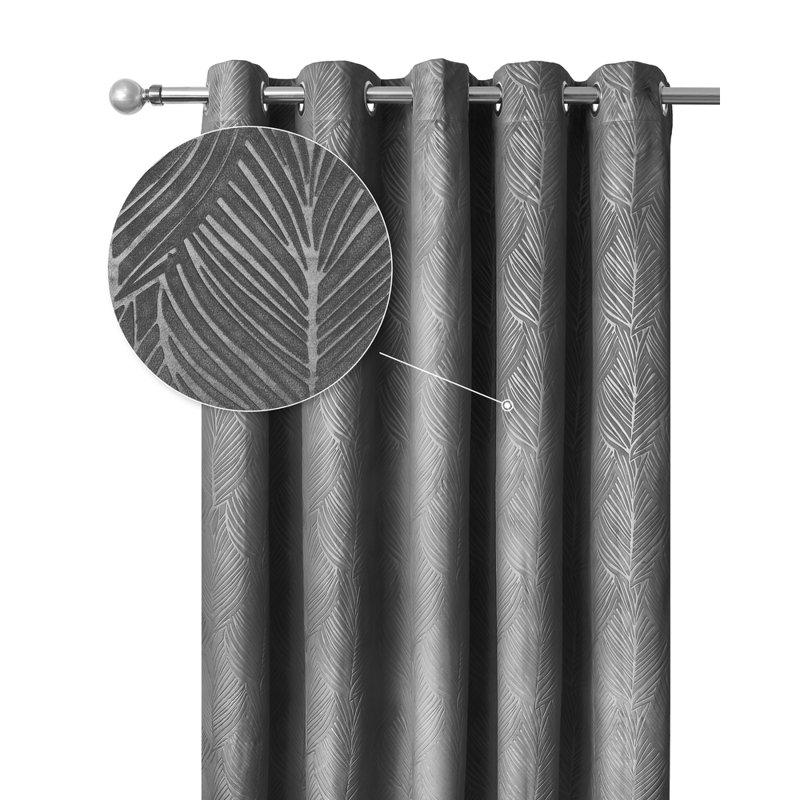 Wiburgh Blackout Curtain Panel Pair, 168cm Width x 228cm Drop, Grey