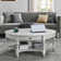 Bebi Abstract Oval Coffee Table with Storage