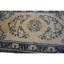 Tapis ancien chinois Ningxia à médaillon beige à champ, style Qing, années 1700, 160 x 260 cm