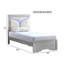 Lit simple (matelas non inclus), champagne argenté-1523557813-1523557812