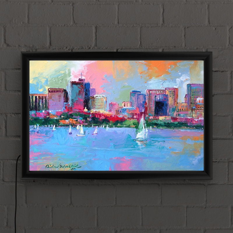 Boston 3 par Richard Wallich-reproduction d’art sur toile encadrée
