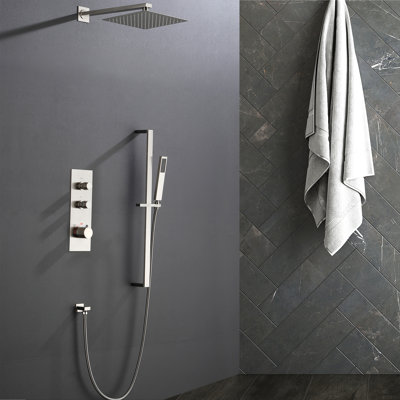 Système de douche complet avec valve brute