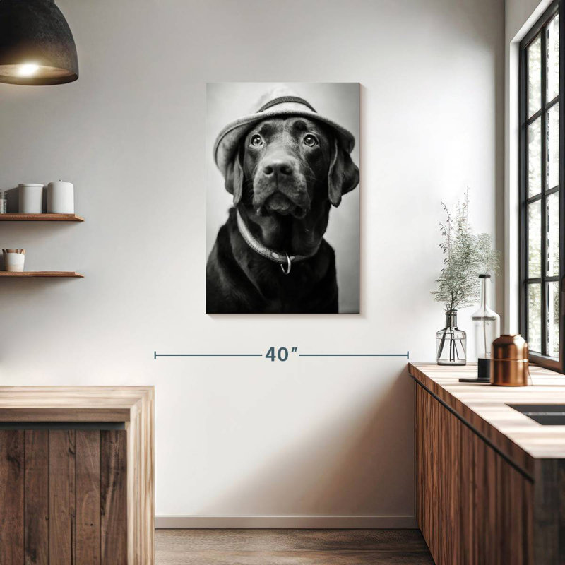 Brampt Black Labrador Boss, 36" H x 24" W