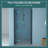 34"W X 72"H Fold Frameless Shower Door With Tempered Glass-109554001