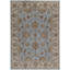 Wool Oriental Area Rug in Blue/Ivory/Green