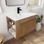 Meuble-lavabo de 30 pouces avec lavabo en céramique blanc et tablette ajustable