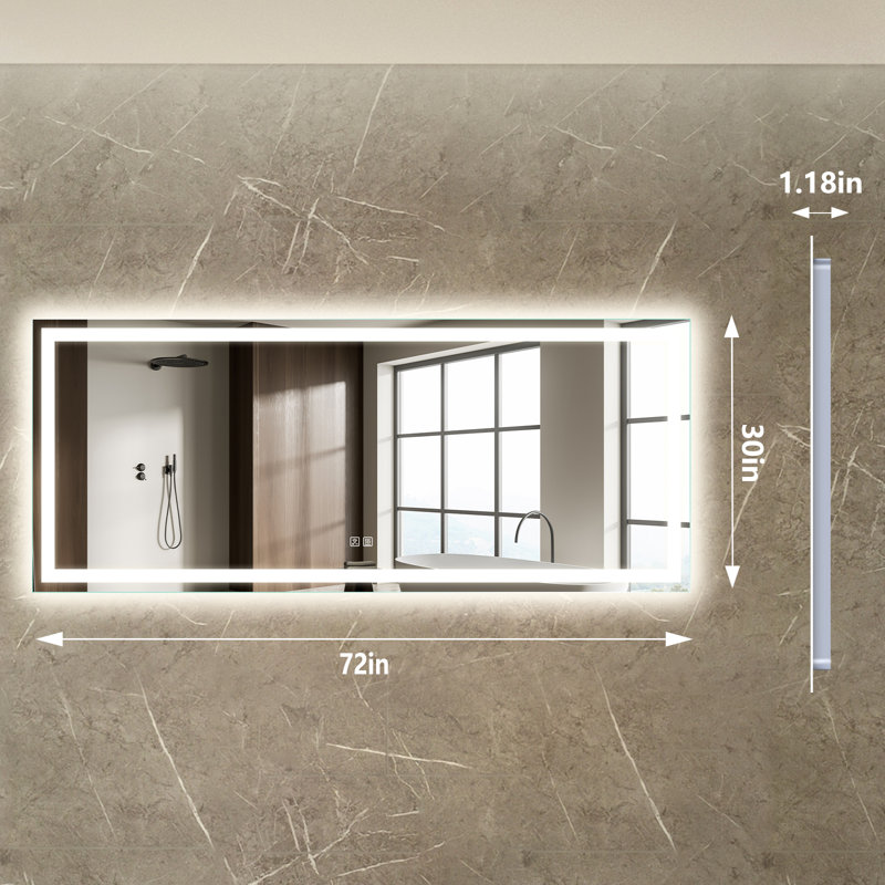Naliyah Flat Wall Mirror, 72" x 30"