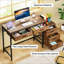 Bureau de style industriel, bureau d'ordinateur, table d'écriture-685762470