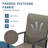 7 Pieces Patio Round Table Outdoor Dining Set-102439269