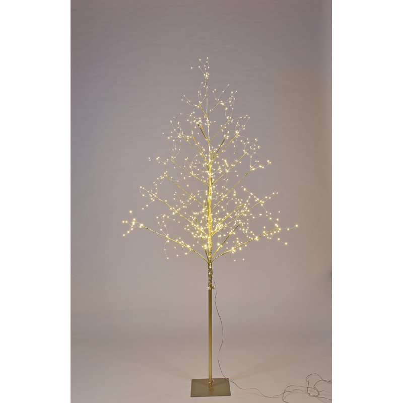 Arbre en métal à DEL avec lumières chaudes , 5 pi