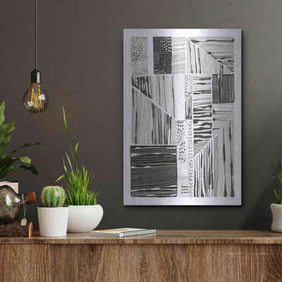 Art mural en métal Orren Ellis «Lined Up II» par Courtney Prahl