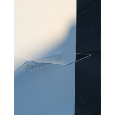 Tablette flottante 24 "en verre acrylique transparent