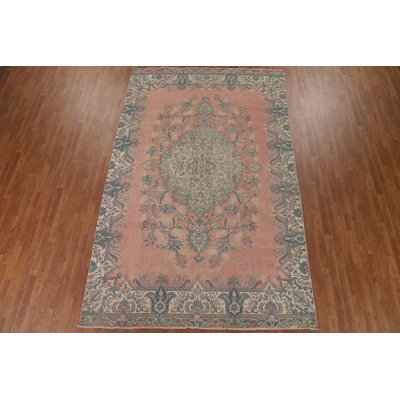 Distressed  Traditional Area Rug 7x12