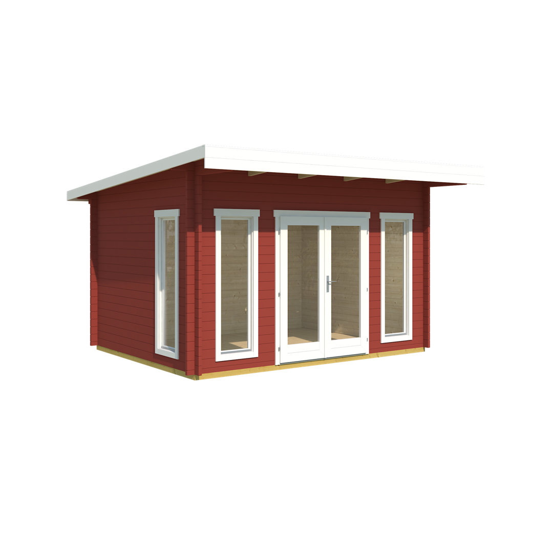 Lasita Barbados 3 - 14.5 x 10.5 Ft. Premium Log Cabin With Tempered Double Glazing (44mm)