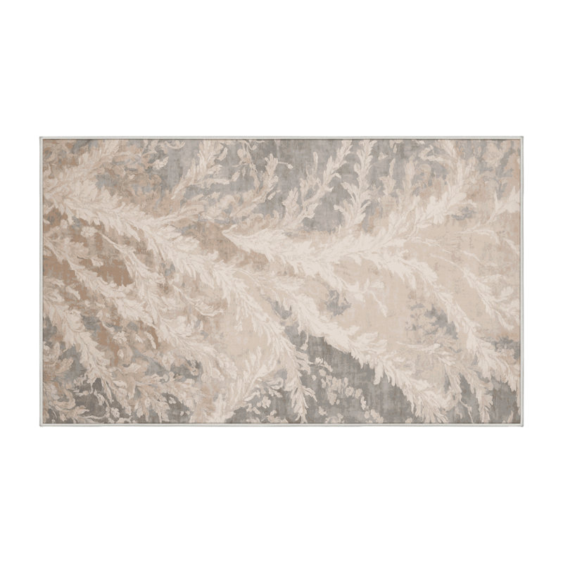 Machine Washable Beige Area Rug GSIX03611, Runner 2' x 4'