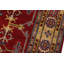 Tapis bleu / jaune / rouge en laine noué à la main de style oriental Madeeha 5 pi 8 po x 7 pi 9 po