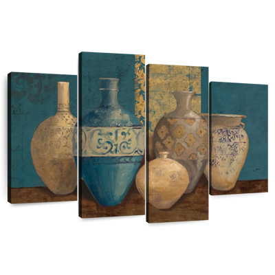 Senne Aegean Vessels On Turquoise