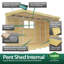 20ft x 8ft Pent Summer Shed