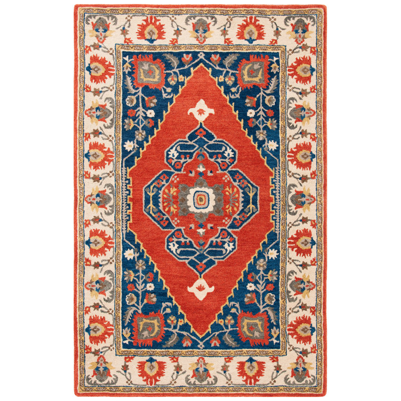 Tapis oriental en laine touffeté à la main Antiquity, Rectangle de 5 pi x 8 pi