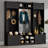 Black Modern Hall Tree (79.1 Inches Wide) 4 In 1 Entryway Bench With Shoe Storage, 8 Compartments + 7 Coat Hooks + Adjustable Shelves For Hallway Living Room-56996597