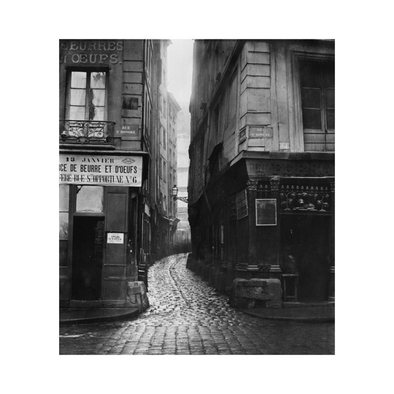 «Rue Tirechape from rue St. Honore Paris» par Charles Marville - Estampe numérique, H 20 po x l 16 po