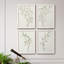 Spindle Sprig I - 4 Piece Single Picture Frame Print on Canvas-1282886278-1282886287