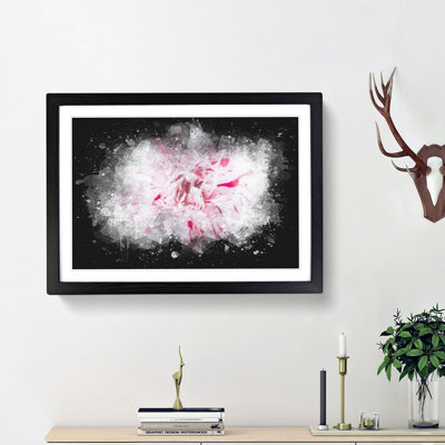 Striking White & Pink Carnation - Picture Frame Graphic Art Print