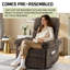 Fauteuil inclinable, fauteuils inclinables à bascule pour adultes, petits fauteuils inclinables pour petits espaces, fauteuil inclinable manuel avec poches latérales pour le salon, la chambre à coucher-1402780432